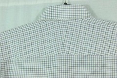 Robert Talbott ESTATE Size 16 Checkered Plaid Dress Shirt Hand Crafted Cotton