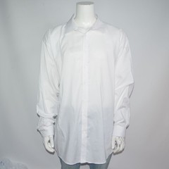 JOSEPH ABBOUD Regular Fit Royal Oxford Stretch White Dress Shirt Sz 20 38/39