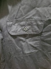 DieHard Mens Black Collared Button Short Sleeve Work Shirt Size M