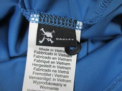 Oakley Polo Shirt Mens 2XL XXL W48in Light Blue Golf Logo Outdoor Adult Active