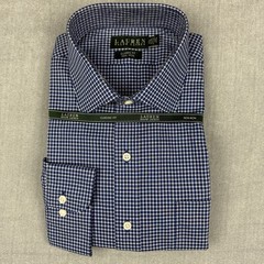 Lauren Ralph Lauren Button Button Down Mens 17 1/2 34/35 Classic Fit Navy White