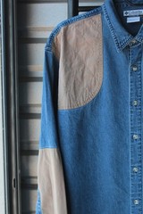Columbia Deer Hunting Blue Jean Mens Button-Up Western Shirt XL