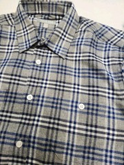 NEW Ash & Erie Shirt Men’s M Blue Gray Plaid Flannel Standard Fit Button Up NWOT