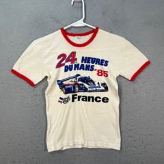 Vintage Porsche 962 24 Heures Du Mans 1985 France T-Shirt Made In Italy READ!