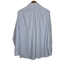 Michael Kors Blue Button Down Regular Fit Airsoft Stretch Size 16 32/33 Non Iron