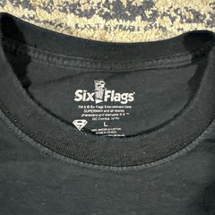 2016 Superman Six Flags Krypton Coaster T Shirt L Fiesta Texas USA DC Comics