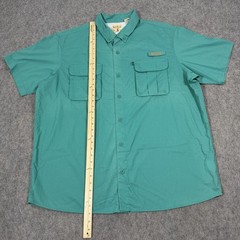 RedHead Lightweight Button-Down Outdoor Casual Shirt Men’s Size 2XL Teal Green
