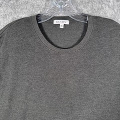 Gustin T Shirt Mens XL Gray Heather Cotton Blend Minor Pilling Made In USA
