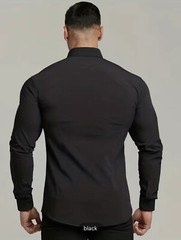 Comfortable and Stylish Men’s Button-Up Shirt for Spring, Summer, and Autumn