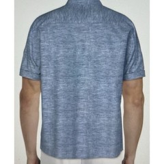 Cafe Luna Men’s Shirt Size XL Linen Blend Button Front Hawaiian Pockets Blue PA3