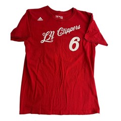 Adidas LA Clippers Jordan #6 Red T-Shirt NBA Basketball Men’s Medium Crew Neck