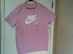 NEW NIKE SPORTSWEAR “Futura Icon Tee” MEN’S PINK WHITE T-SHIRT XL DX1985-612