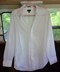 J.CREW Ludlow Men’s White Solid Slim Dress Shirt 15.5 Neck 33 Sleeve