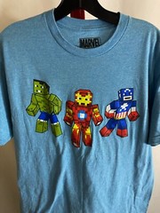 Marvel Comics 8 Bit Character Logo TEE T SHIRT Large L