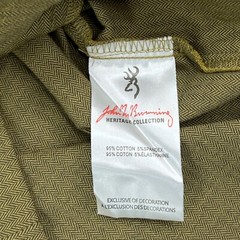 Browning Heritage Collection Rye Button Up Shirt MENS 2XL Olive Hunting Outdoor