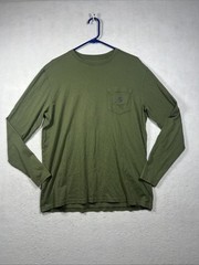 Southern Proper Making Spirits Spiked DOG Long Sleeve Shirt Green Men’s Size M