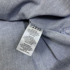 French Connection Button-Down Long Sleeve Dress Shirt Mens Size Small Blue $69
