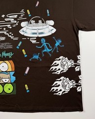 Civil Regime x Rick and Morty T-Shirt XL Brown Boxy Oversized Adult Swim NWOT