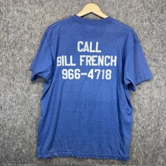 True Vintage Screen Stars T-Shirt Single Stitch USA Blue 80s Bill Superintendent