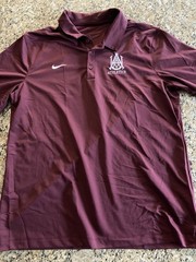 Nike Alabama A&M Athletics Maroon Solid Embroidered Logo Polo – Men’s L