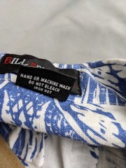 Vintage Hawaiian Shirt Mens Size L Blue Bill Edwards Floral Short Sleeve