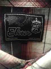 Men Elixir Button Down Red Black White Plaid Short Sleeve Shirt Size XL
