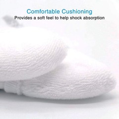 Women’s Athletic Cushioned Low Cut Socks Size 6-9 White 6 Pairs