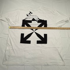 Off-White Bulldozer Globe Arrows Graphic T-Shirt White