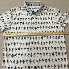 Chubbies Mens Performance Weekend Has Arrived Fly Fishing Lures Polo Shirt L
