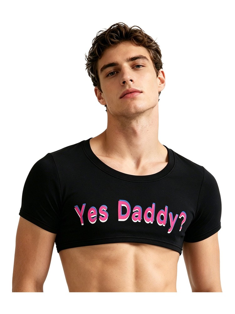 Mens Undershirt Cosplay Vest Compression T-Shirts Exercise Tops Crop Top Tank