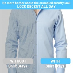 Men Shirt Stays Upgrade Adjustable Elastic Garter Shirts Holder Non-slip Locking