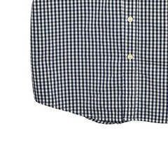 Chaps Stretch Small Blue/White Cotton/Recycled Poly/Elastane Gingham SS BF Shirt