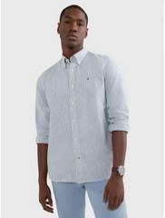 Tommy Hilfiger 1985 Flex Stretch Regular Fit Oxford Shirt L86705 Mens Size S