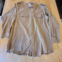 Vin Orvis “SportingTraditions” 100% Cotton Safari Field Shirt with Epaulets M