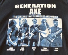 Generation Axe T Shirt Metal T Shirt Rock T Shirt Mens Medium Concert T Shirt