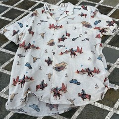 Sonoma Shirt Equestrian Western Mens XL Linen Midwest Button Cowboy Horse Rodeo