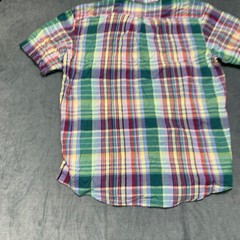 Lands’ End Traditional Fit Dress Shirt Mens XL 17-17.5 Multicolor Madras Plaid