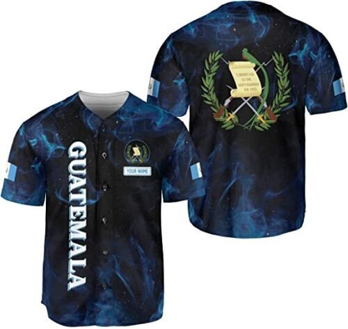 Personalized Name Guatemala Baseball Jersey Shirt Guatemala Camisas Guatemalan P
