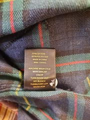 Kleep Men’s Half & Half Flannel Button Up Shirt Size M Plaid Streetwear