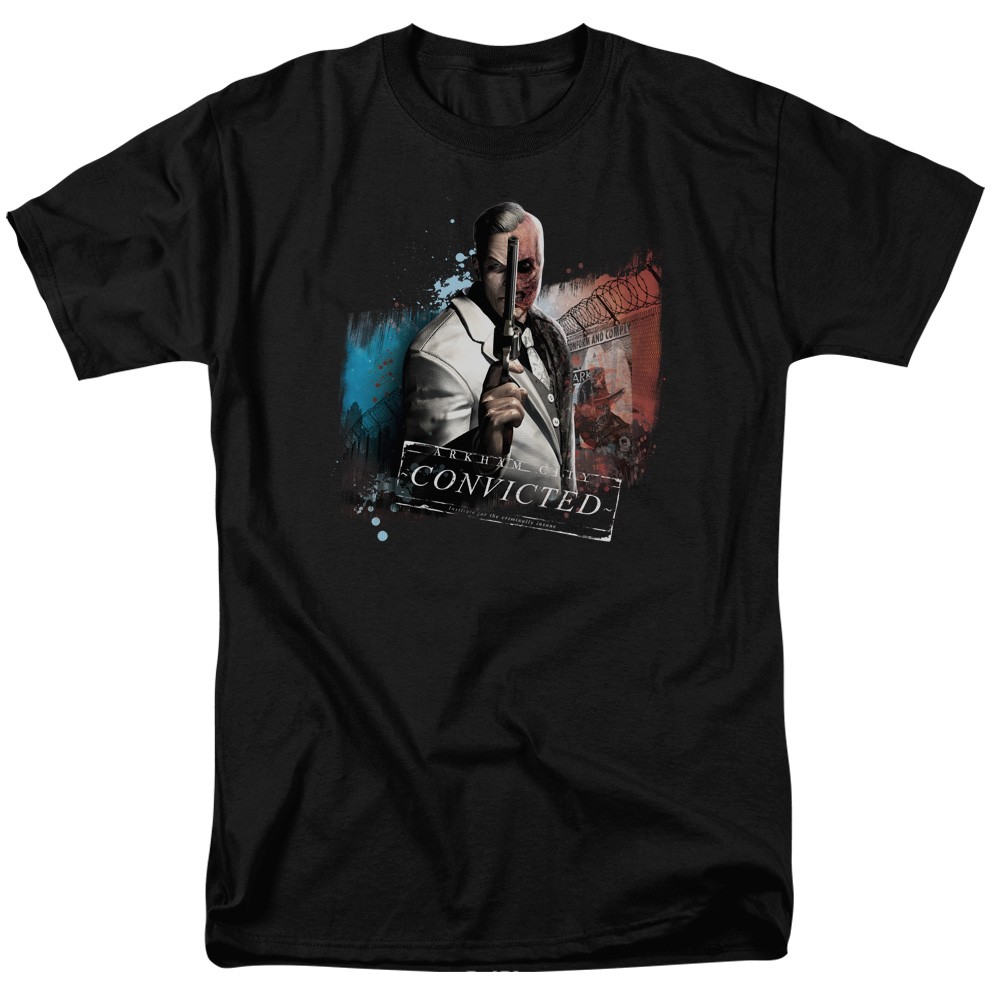 Batman Arkham City Two Face DC Comics Licensed Adult T-Shirt