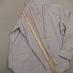 Ralph Lauren Shirt Mens 16.5 Long Sleeve Lightweight Button Front Stripes