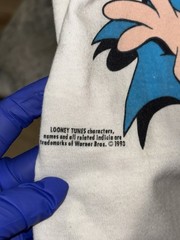 Vintage 1993 Looney Tunes Glow In The Dark T Shirt Bugs Bunny Daffy Deadstock