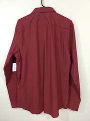 Old Navy Red Black Gingham Plaid Button-Up LS Shirt – Men’s L Slim-Fit (NWT)