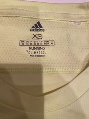 Used ADIDAS T SHIRT DX1316 XS EXTRA SMALL men shirt unknown “neon yellow” shade
