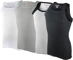 Different Touch Men’s G-unit Style Tank Tops Square Cut Muscle A-Shirts