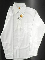 Men’s A+ White Long Sleeved Dress/Casual Dress Shirt Sizes Small – 4XL