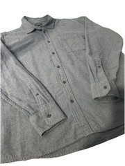 Eddie Bauer Flannel Button Up Men’s XXL Very Soft Gray Colored