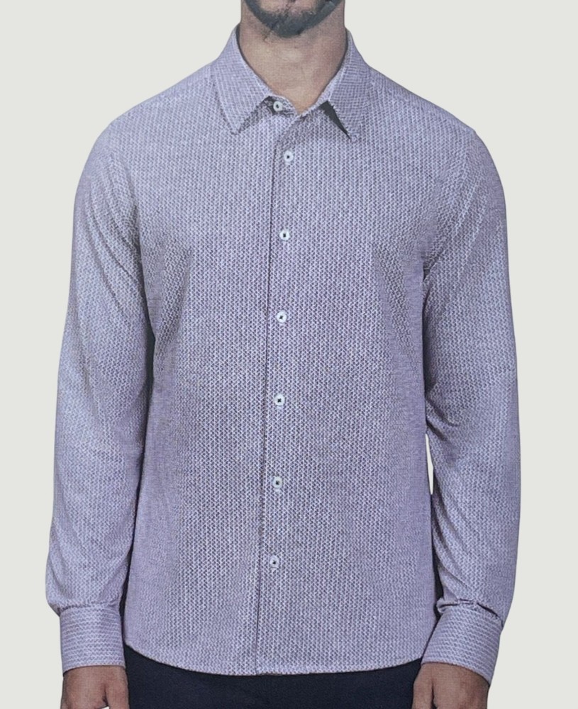 Infinity Linearflex Men’s L Textured 4-Way Stretch Button-Up Shirt Pattern L1306