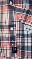 LL Bean Kennebunk LS button down, NWOT, XL traditional fit, pink/blue check