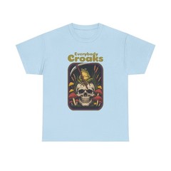Skull & Frog Graphic Tee for Creatives, Funny Halloween & Day of The Dead Gift